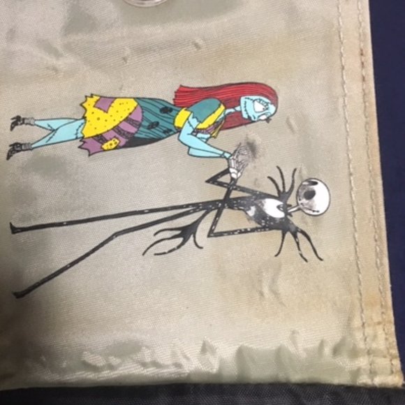 Tim Burton's The Nightmare Before Christmas Black Canvas Wallet Jack & Sally - Picture 16 of 16